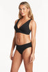 Sea Level Scalloped Longline Tri